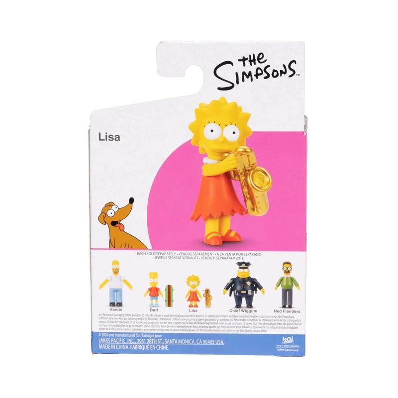 SUN4040 LISA - Figura Simpsons - Lisa com Saxofone - 5 cm - Sunny 6