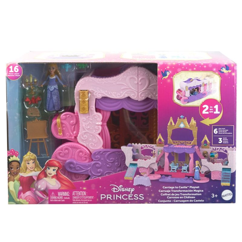 MATHWX17---Playset-com-Mini-Boneca---Carruagem-do-Castelo---Disney---Mattel-2