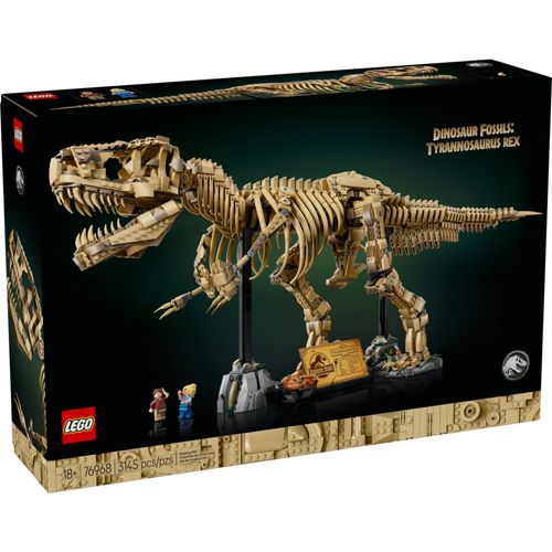 LEGO Jurassic World - Fósseis de Dinossauro: Tiranossauro Rex - 3145 Peças - 76968