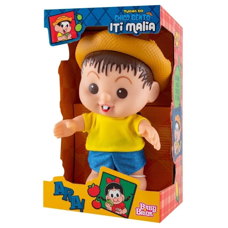BBA1016 - Boneco de Vinil - Chico Bento - Iti Malia - 24 cm - Baby Brink 2