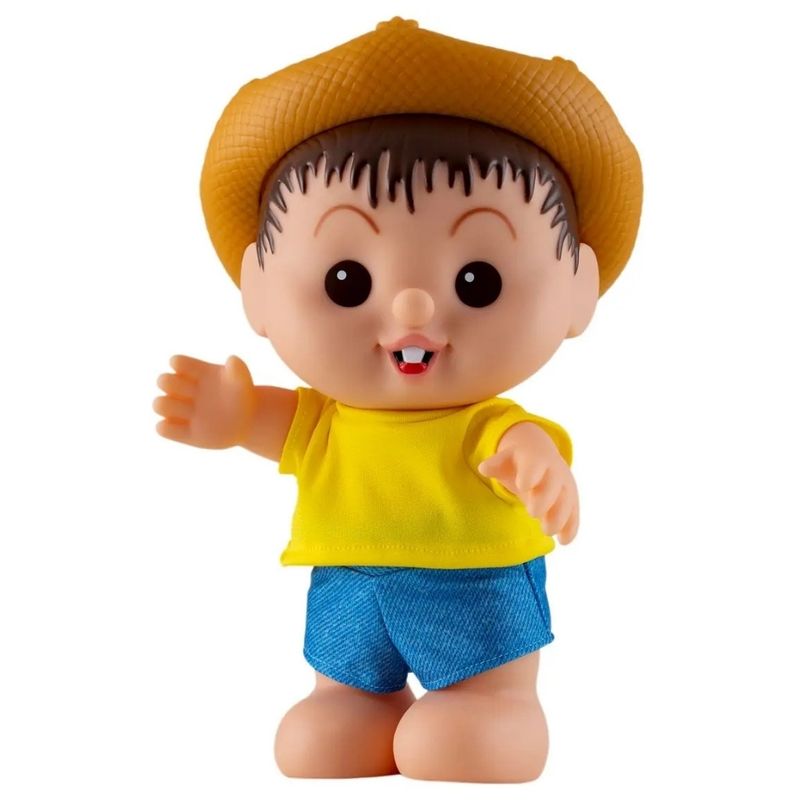 BBA1016 - Boneco de Vinil - Chico Bento - Iti Malia - 24 cm - Baby Brink 4