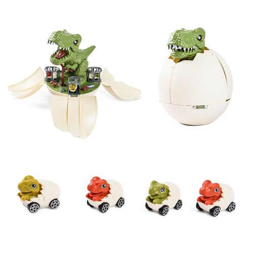 Dinossauro - Ovo Surpresa com Carrinhos - Brinquedo Interativo com Som e Luzes