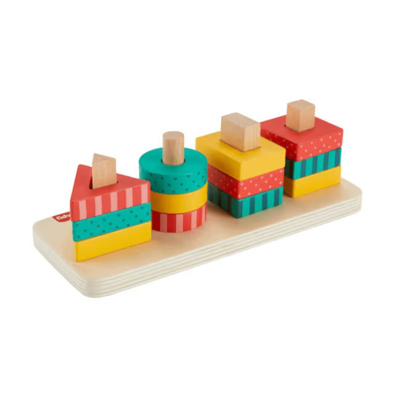 MATHXV05 - Classificador De Formas - Madeira - Fisher Price - Mattel 4