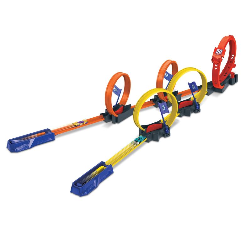 Pista-Hot-Wheels-com-Carrinho---Action---Corrida-Multiloop---Mattel-1