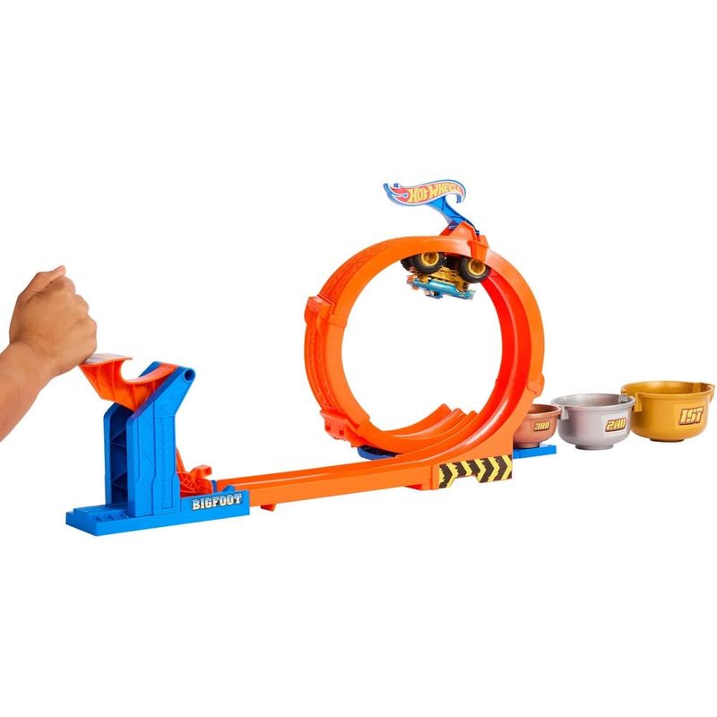 MATJBX64---Pista-com-Carrinho-Hot-Wheels---Monster-TRUCKS---Bigfoot-Giros-Extremos---Mattel-2