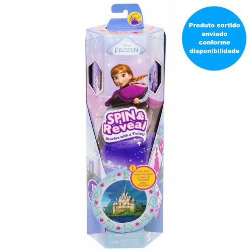 Boneca Princesa com Surpresas - Anna - Spin & Reveal - Frozen - Disney - Mattel