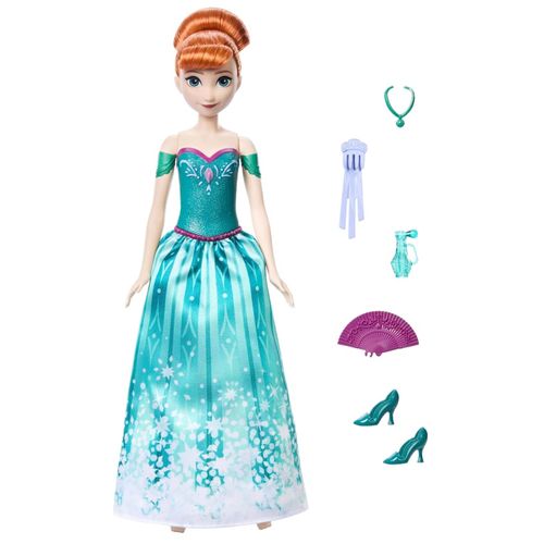 Boneca Princesa com Surpresas - Anna - Spin & Reveal - Frozen - Disney - Mattel