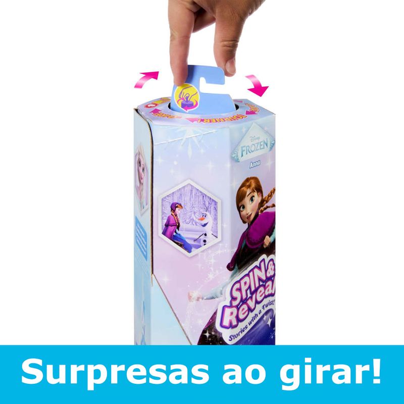 MATJBG60 - Boneca Princesa com Surpresas - Anna - Spin - Reveal - Frozen - Disney - Mattel 5