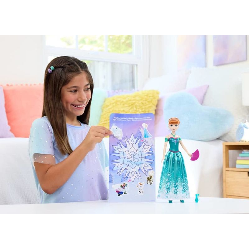 MATJBG60 - Boneca Princesa com Surpresas - Anna - Spin - Reveal - Frozen - Disney - Mattel 8