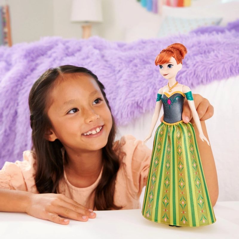 MATJDX45 - Boneca Princesas com Som - Anna Cancoes Magicas - Frozen - Disney - Mattel 5
