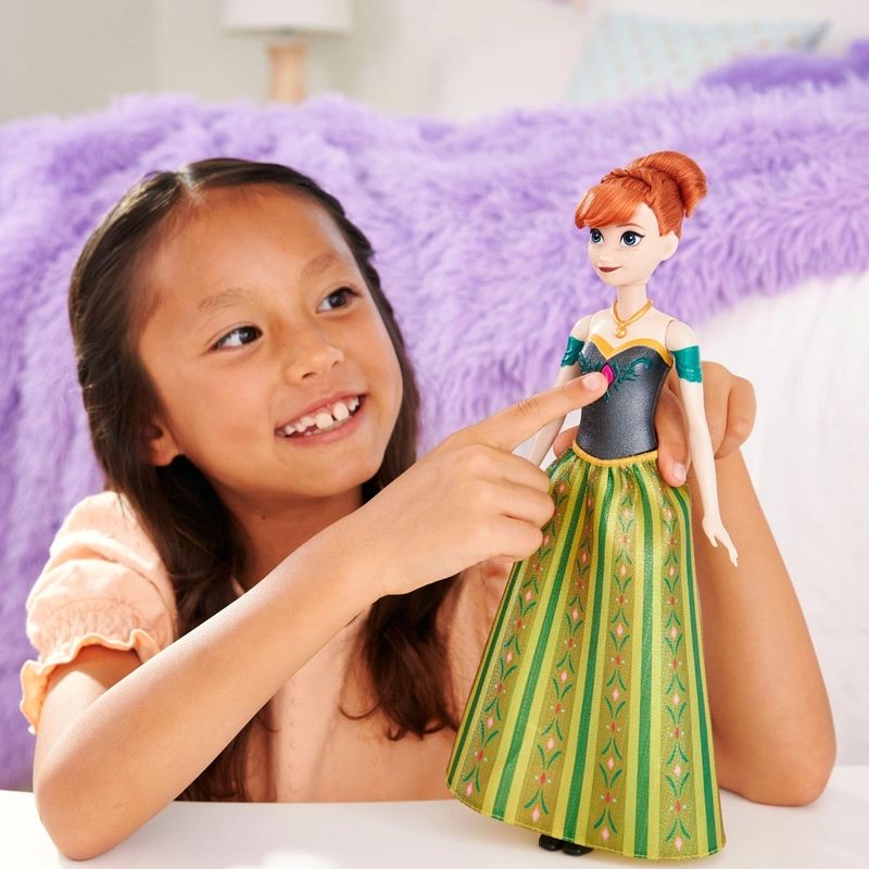 MATJDX45 - Boneca Princesas com Som - Anna Cancoes Magicas - Frozen - Disney - Mattel 6