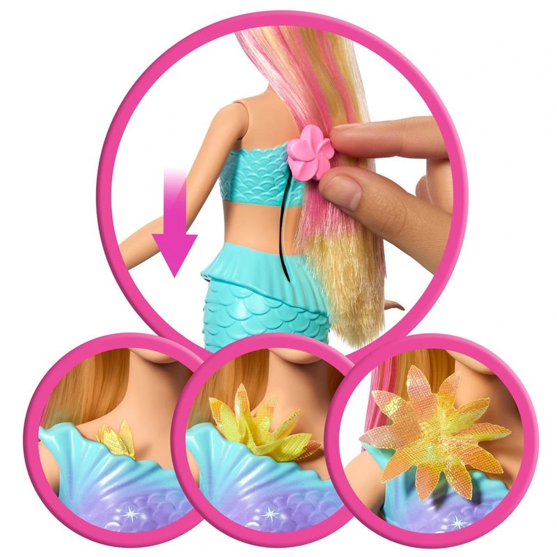 MATJDM72 - Boneca Barbie - Flower Magic Mermaid - Mattel 5