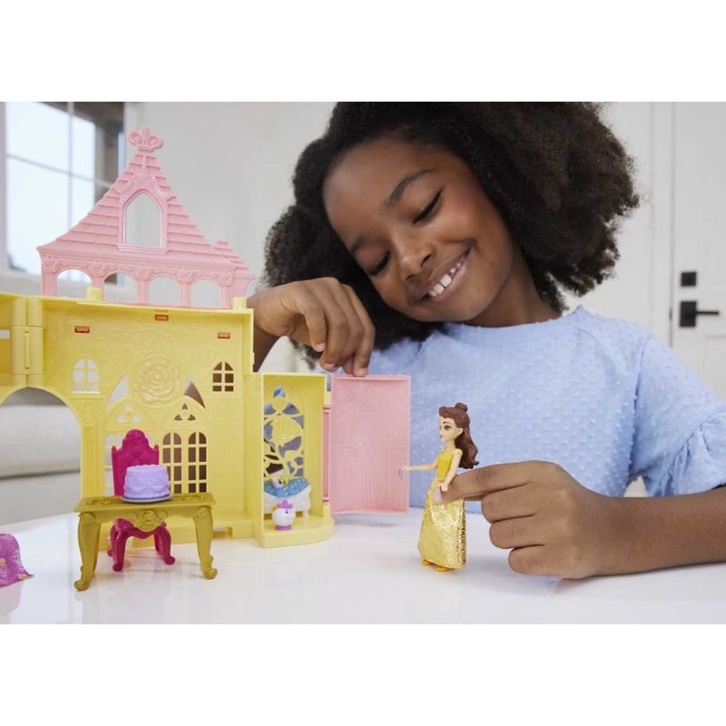 MATJDP54 - Playset Princesas com Mini Boneca - Bela - Disney - Mattel 6