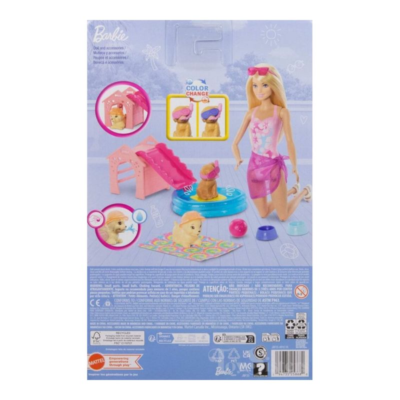 MATJBF35---Playset-Barbie---Festa-na-Piscina-com-Cachorrinhos---Mattel-4