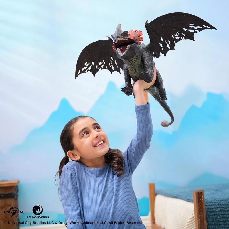 SUN4473 - Figura Articulada com Som - Titan Red Death - Como Treinar o Seu Dragao - 58 cm - Sunny 10
