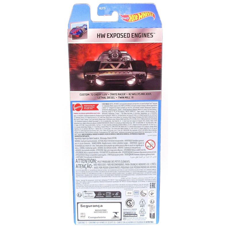 MAT1806-HLY79---Carrinhos-Hot-Wheels---Exposed-Engines---Pacote-com-5-Carros---164---Mattel-2