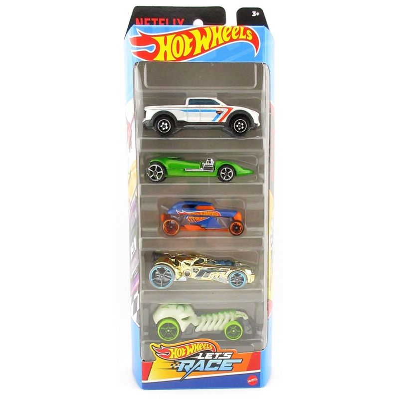 MAT1806 HTV42 - Carrinhos Hot Wheels - Let's Race - Pacote com 5 Carros - 164 - Mattel 1
