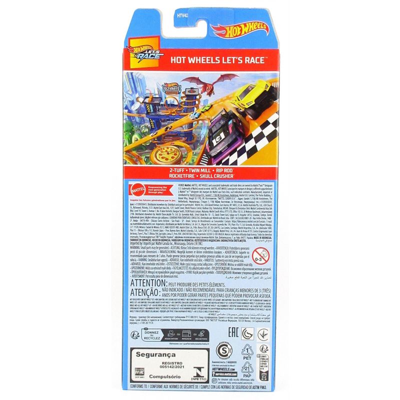 MAT1806 HTV42 - Carrinhos Hot Wheels - Let's Race - Pacote com 5 Carros - 164 - Mattel 2