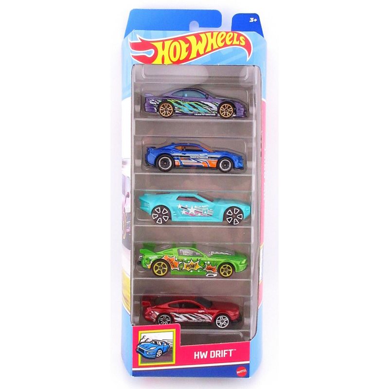 MAT1806-HTV51---Carrinhos-Hot-Wheels---Drift---Pacote-com-5-Carros---164---Mattel-1