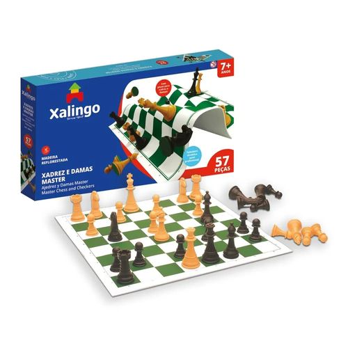 Jogo Xadrez e Damas - Master - Xalingo