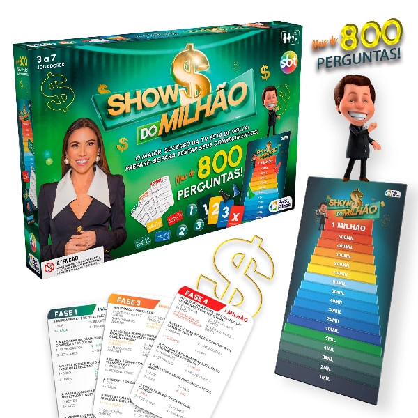 Jogo de Tabuleiro - Show do Milhao - Pais e Filhos 4