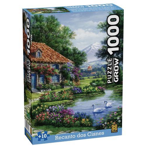 Quebra-Cabeça - Recanto dos Cisnes - 1000 Peças - Grow
