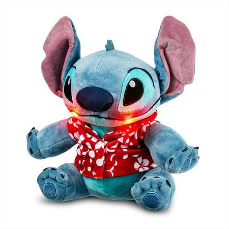 Pelúcia com Luz e Som - Stitch Hawaii - Disney - 30 cm - Multikids