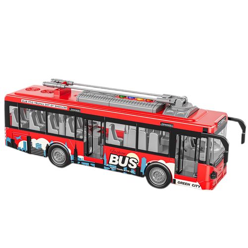 Veículo com Fricção - Ônibus de Passeio - City Bus Series - Luz e Som - 1:16 - Yes Toys