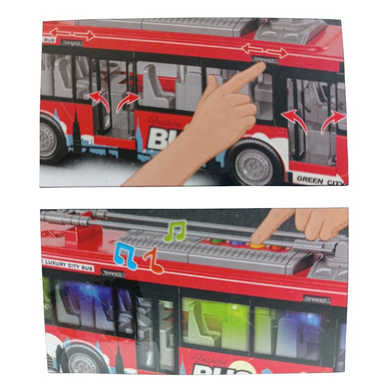 YES283156 - Veiculo com Friccao - Onibus de Passeio - City Bus Series - Luz e Som - 116 - Yes Toys 3
