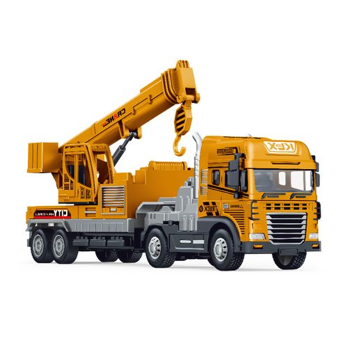 Veículo com Fricção - Caminhão com Guindaste - Engineering - Luz e Som - 1:24 - Yes Toys