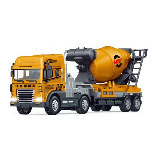 Veículo com Fricção - Caminhão com Betoneira - Engineering - Luz e Som - 1:24 - Yes Toys