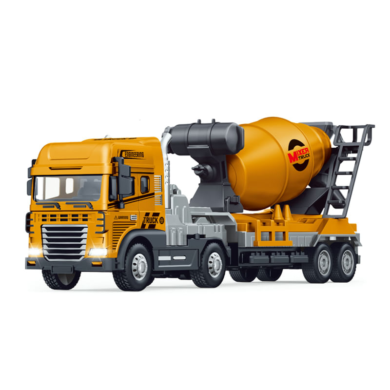 YES330254 - Veiculo com Friccao - Caminhao com Betoneira - Engineering - Luz e Som - 124 - Yes Toys 1