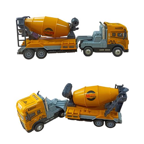 Veículo com Fricção - Caminhão com Betoneira - Engineering - Luz e Som - 1:24 - Yes Toys