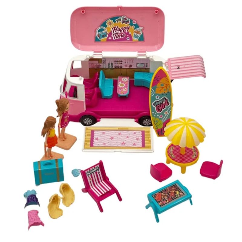 STIEBSC00015 - Playset Motorhome - Brinquedo com Bonecas e Acessorios - Kit de Viagem Completo  2