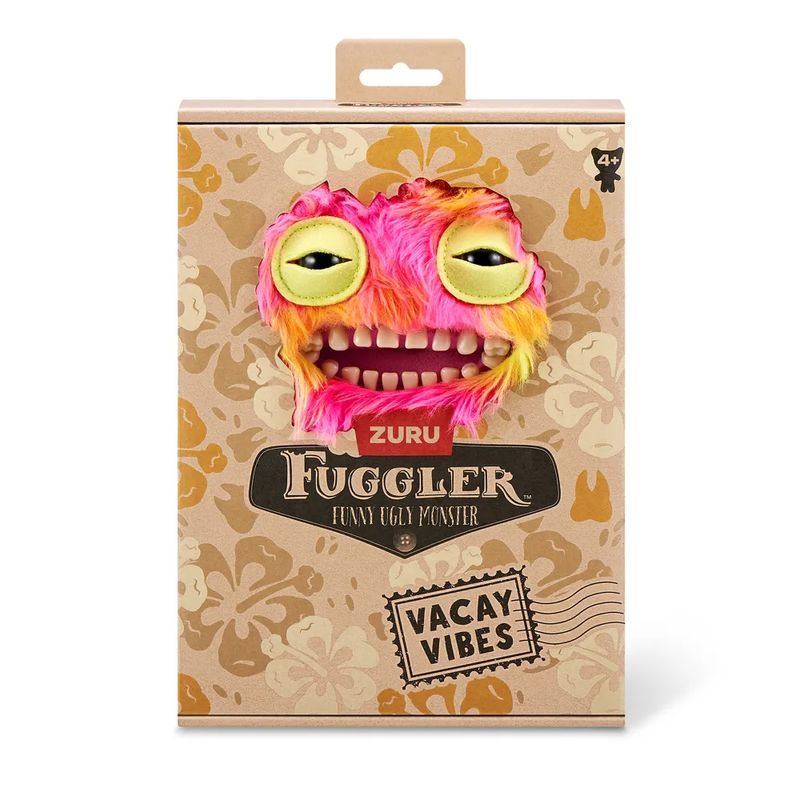 CAN27002 ROSA AMARELO - Pelucia Fuggler - Mr Buttons - Vacay Vibes - 23 cm - Candide 2