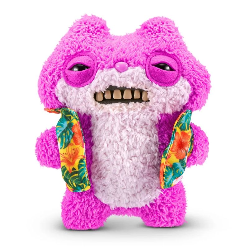 CAN27002 ROSA BRANCO - Pelucia Fuggler - Sketchy Squirrel - Vacay Vibes - 23 cm - Candide 1