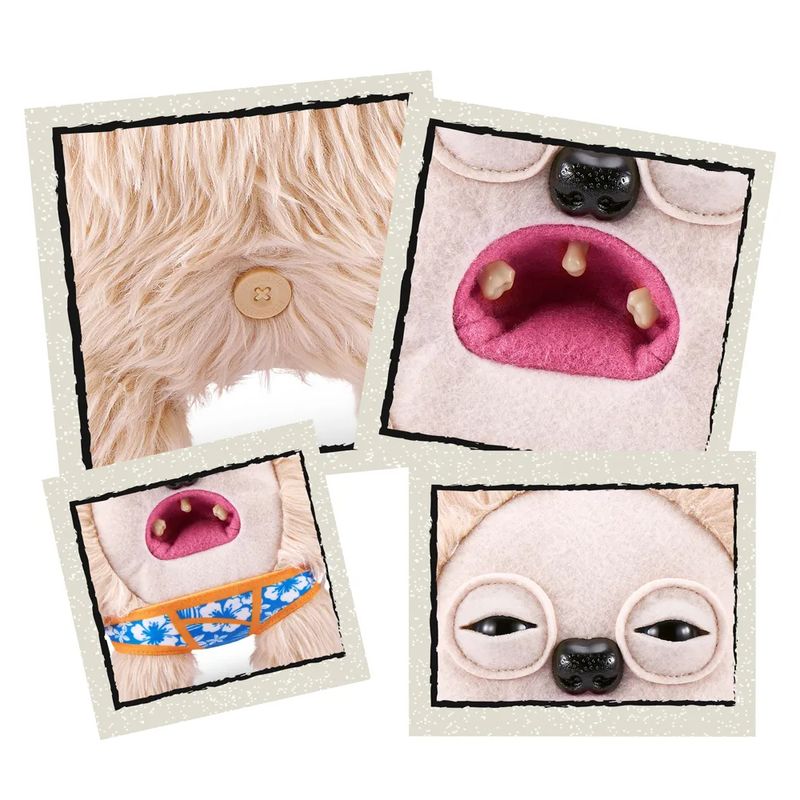 CAN27002 BRANCO - Pelucia Fuggler - Hedge Grog - Vacay Vibes - 23 cm - Candide 3