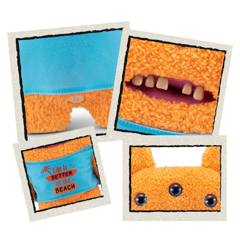 CAN27002 LARANJA - Pelucia Fuggler - Reek-o - Vacay Vibes - 23 cm - Candide 3