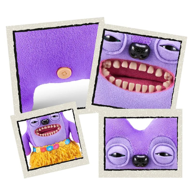 CAN27002 ROXO - Pelucia Fuggler - Gredy Grinner - Vacay Vibes - 23 cm - Candide 3