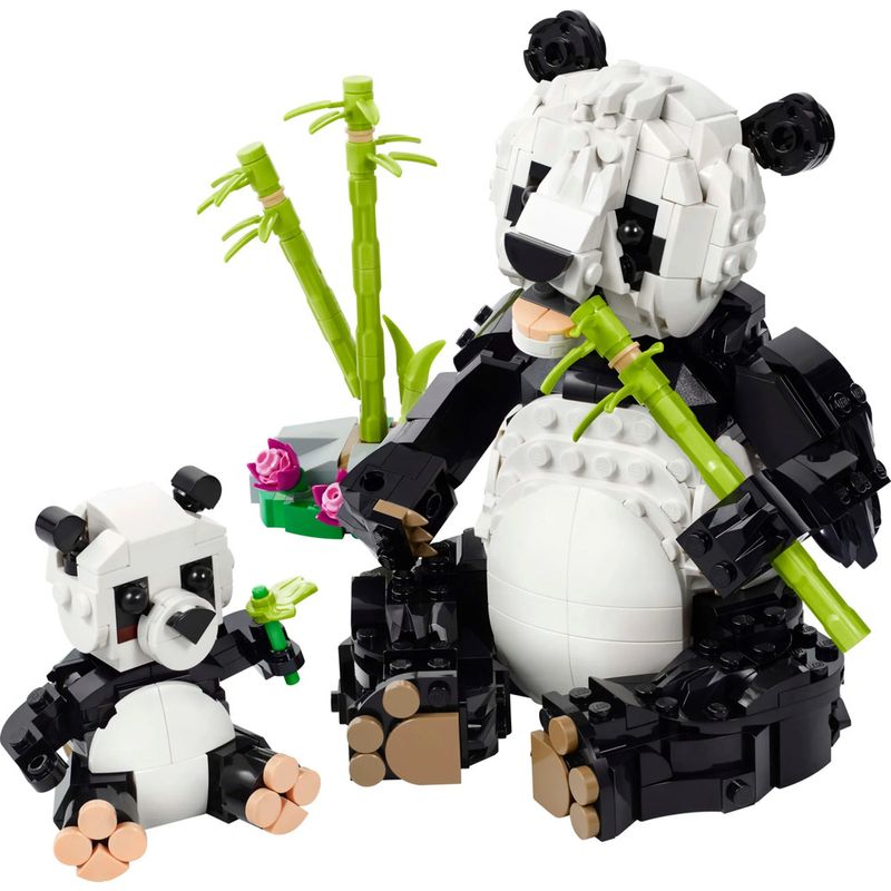 LEGO-Creator-3-em-1---Animais-selvagens-Familia-Panda---626-Pecas---31165--1