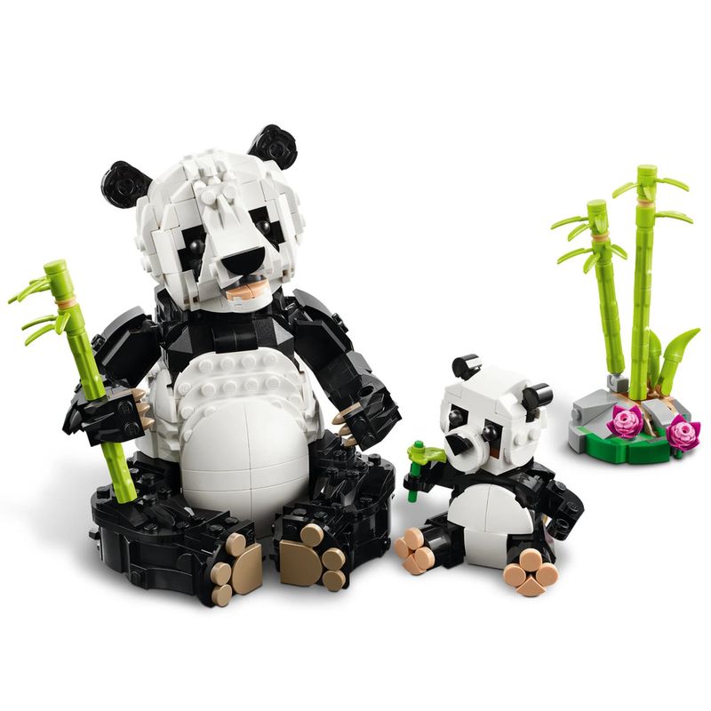 LEGO-Creator-3-em-1---Animais-selvagens-Familia-Panda---626-Pecas---31165--5