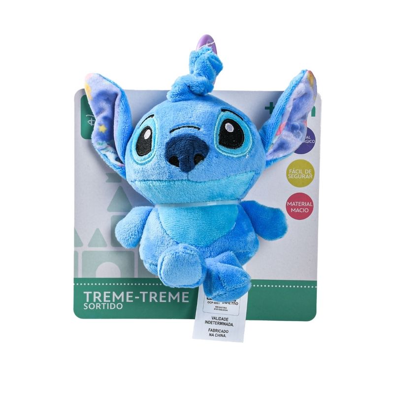 STIDIS0306 STITCH - Pelucia Treme-Treme - Stitch - Disney - 14 cm - BBR To