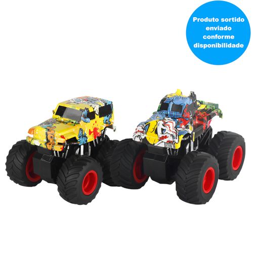 Conjunto de Monster Trucks de Fricção - Big Tire - 12 cm - Yes Toys