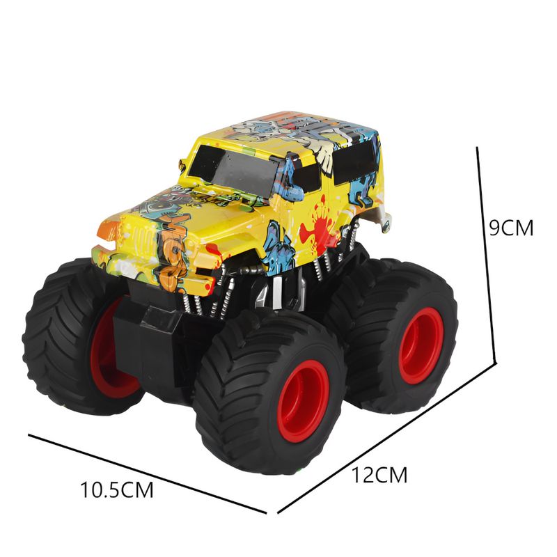 YES330111 - Conjunto de Monster Trucks de Friccao - Big Tire - 12 cm - Yes Toys 3