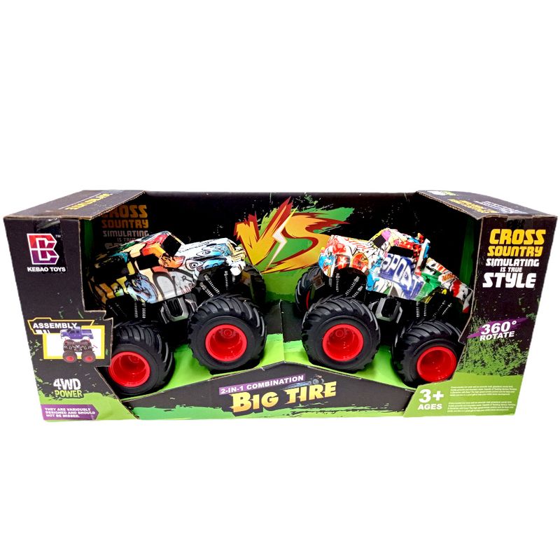 YES330111 - Conjunto de Monster Trucks de Friccao - Big Tire - 12 cm - Yes Toys 7