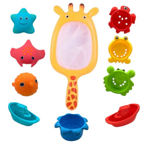 Brinquedo de Banho - Bichinhos Sortidos com Rede - BBR Toys