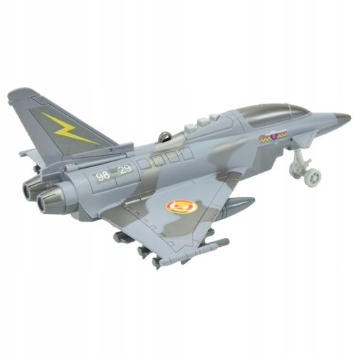Avião a Jato de Fricção com Luz e Som - Battleplane - 25 cm - Superlegal