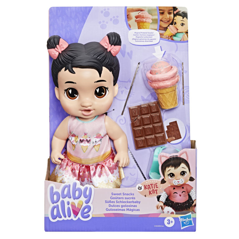 HASG1450 - Boneca Baby Alive - Katie Kat - Guloseimas Magicas - Hasbro 2