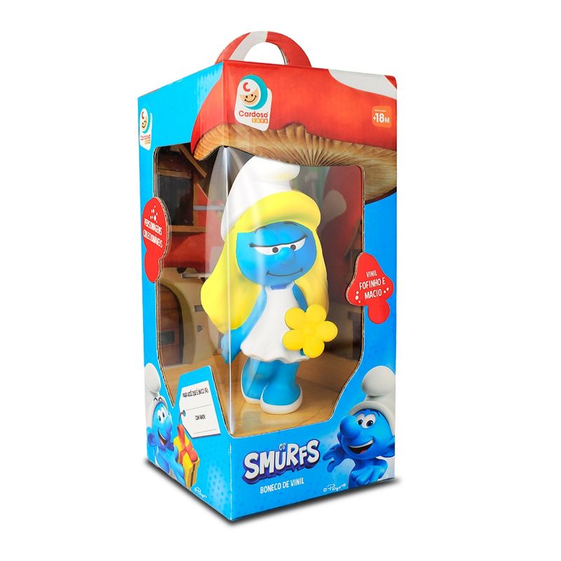 CAR3108 - Boneca de Vinil - Smurfette - Os Smurfs - 14 cm - Cardoso 2