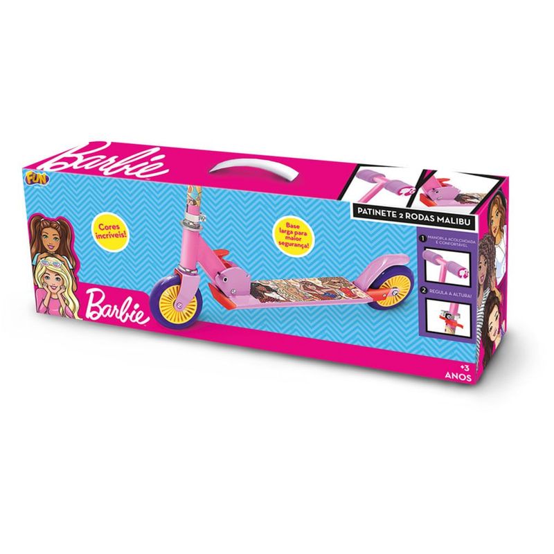 FUCF0054-8 - Patinete Barbie Malibu - 2 Rodas - Fun 2